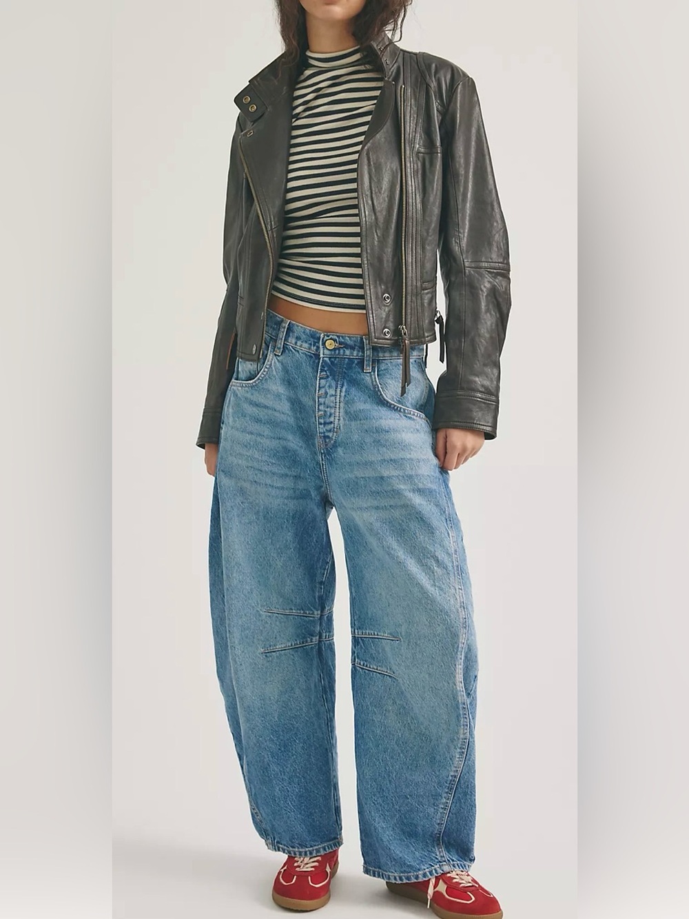 Free People Good Luck Mid Rise Barrel